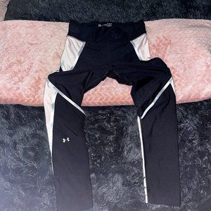 Under Armour Women's Heat Gear Black Pink Leggings